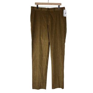NWT Michael Kors Men Vicuna Brown Modern Fit Corduroy Dress Pants